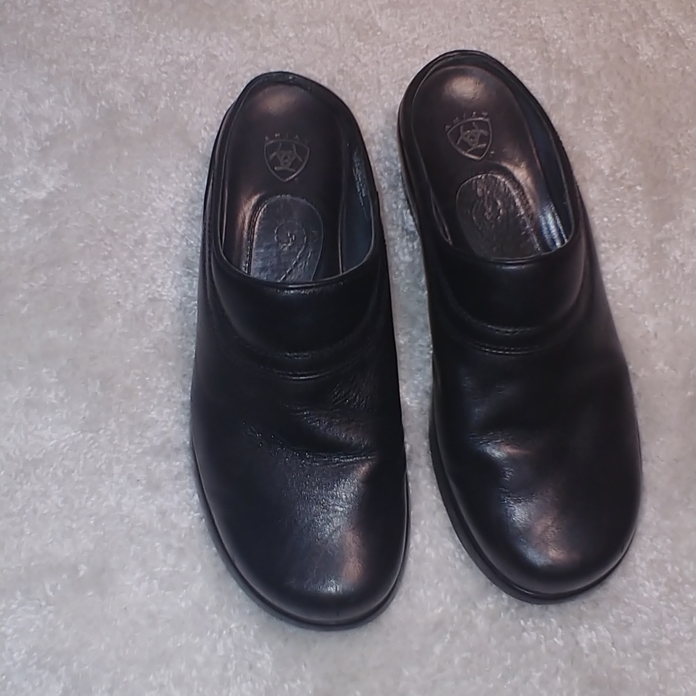 - Ariat Black Slip on Clogs Mules